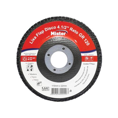 LIXA FLAP DISCO 7,0 RETO OX ALUM GR060 MISTER
