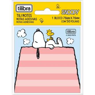 BLOCO TILEMBRETE SNOOPY 76X76MM - 50FL - UN - TILIBRA