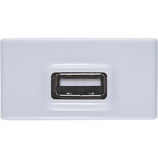Módulo para Tomada USB Bivolt Tramontina 1,5 A Branco BRANCO