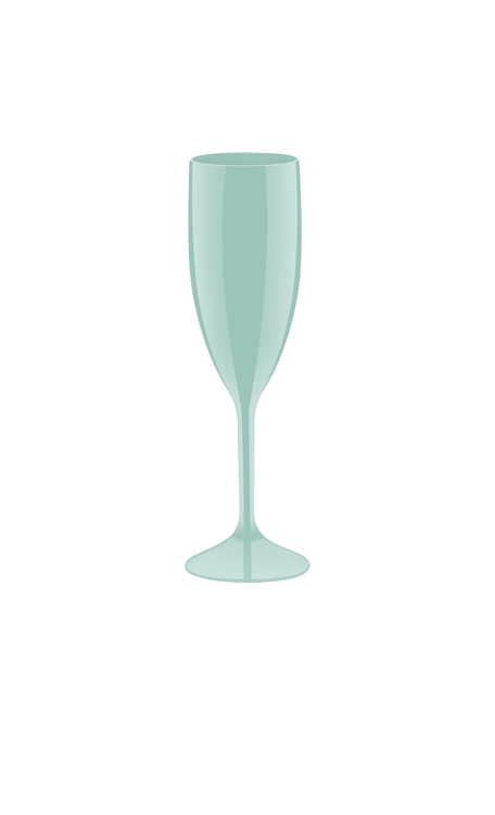 Taça para Espumante Boccati 210ml (verde menta)