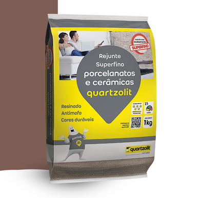 REJUNTE PORCELANATOS QUARTZOLIT MARROM CAFÉ 1.0KG