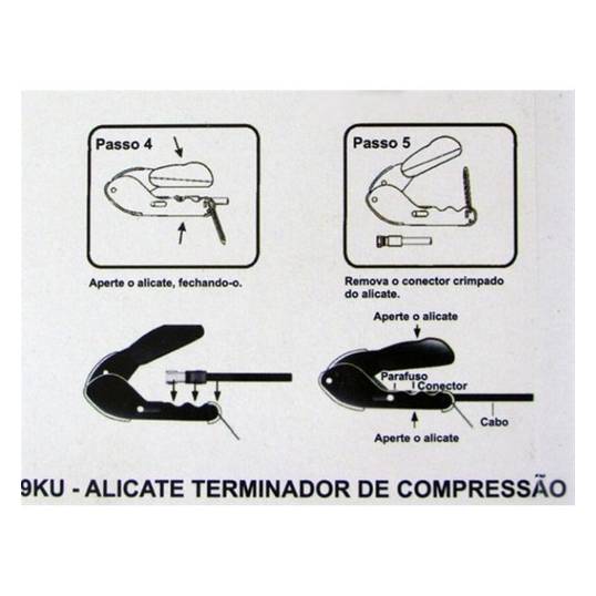 ALICATE TERMINADOR DE COMPRESSÃO - EDA 9KU