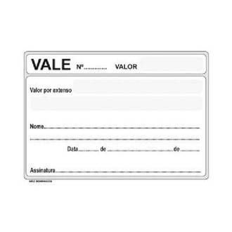 TALAO VALE SEM CANHOTO 100 FOLHAS 104X77MM - 10078 - UN - SAO DOMINGOS
