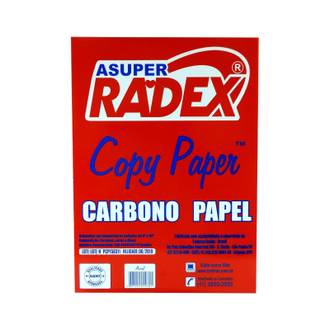 PAPEL CARBONO A4 C/100FL  - AZUL - UN - RADEX