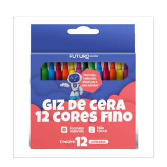 GIZ DE CERA FINO 12 CORES - FE062201 - PCT 12 - FUTURO