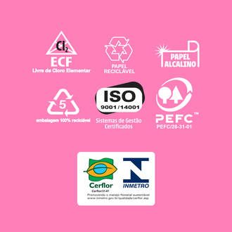 PAPEL CHAMEX COLOR 75G 500FLS - ROSA - UN - CHAMEX