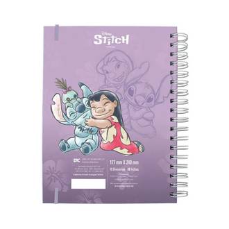 CADERNO COLEGIAL SMART 10X1 80FLS - 5376 - STITCH - UN - DAC