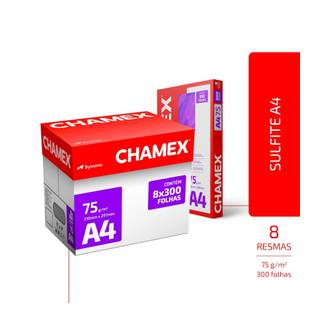 PAPEL CHAMEX 75G 300FLS - A4 - CX 08 - CHAMEX