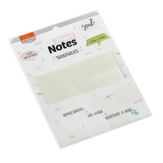 BLOCO ANOTACOES SMART NOTES 76X76 - BA7659 - TRANSPARENTE - UN - BRW