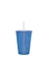Copo Boccati Tropical 670ml com tampa e canudo (azul neon)