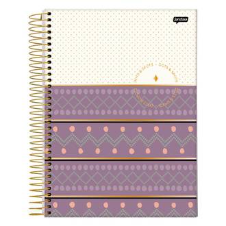 CADERNO UNIV CAPA DURA 1X1 80FLS - 72798-26 - DOTS E SPOTS - UN - JANDAIA