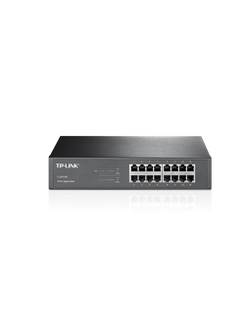 SWITCH 16 PORTAS - 10/100/1000 MBPS TL-SG1016D - PRETO - UN - TP-LINK
