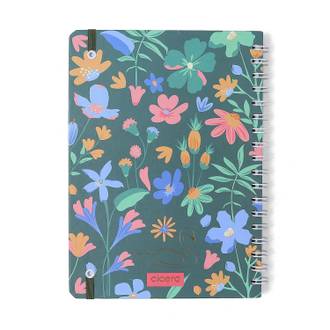 CADERNO ESPIRAL CAPA DURA LAGO 80FLS / CISNE FLORAL - UN - CICERO