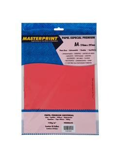 PAPEL DIPLOMATA A4 120G 20FL LISO/OFFSET - 302070071 - VERMELHO - UN - MASTERPRINT