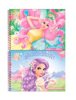 CADERNO DESENHO CAPA DURA 80FLS - ESPIRAL - 71976-77 - CONTO DE FADAS - PCT 4 - JANDAIA