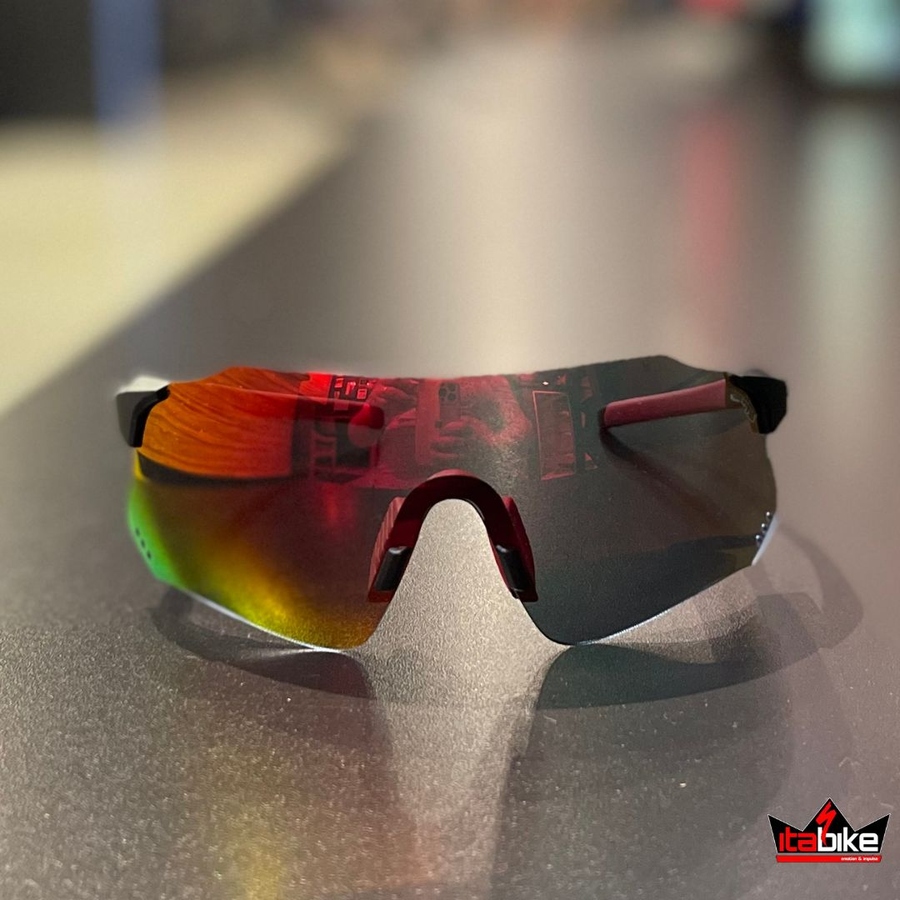 Óculos HB Quad X Preto e Vermelho
