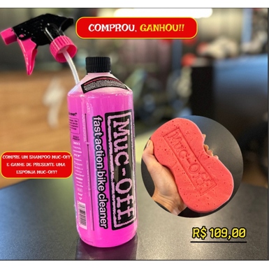 Limpador Shampoo Muc-off Para Bicicleta 1 Litro (Presente Esponja)