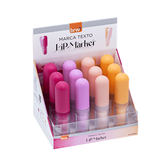 MARCA TEXTO LIP MARKER SORTIDO - CA2051 - DPL 12 - BRW