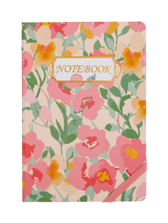 CADERNO DE ANOTAÇÃO A5 C/PAUTA - 96FL - SK2018 - FLORAL - UN - SKYPAPER