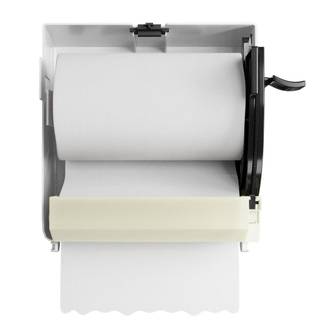 DISPENSER P/PAPEL TOALHA C/ALAVANCA - BRAVE - 58160 - BRANCO - UN - NOBRE