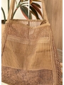 BOLSA TOTE TELADA MARROM - 2
