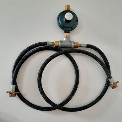 CONJUNTO LIQUIGAS R-M20 2x P45 REG 7Kg/h 7/16 NPT(I) 7401 PNG