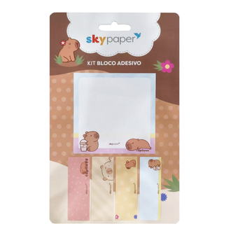 BLOCO ADESIVO CAPIVARA C/5 - CP2102 - UN - SKYPAPER
