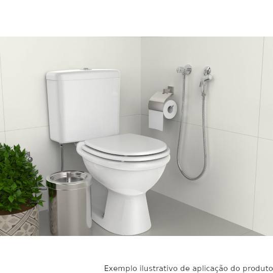 DUCHA HIGIÊNICA CROMADA COM FLEXÍVEL CROMADO 1.2 M BLUKIT REF. 220904