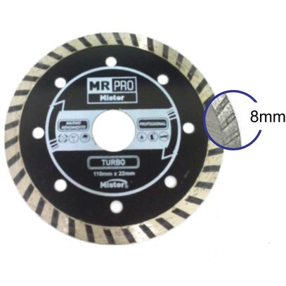 DISCO DIAMANTADO MRPRO 180mm TURBO MISTER