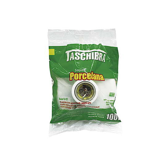 PLAFON TASCHIBRA SOQUETE PORCELANA