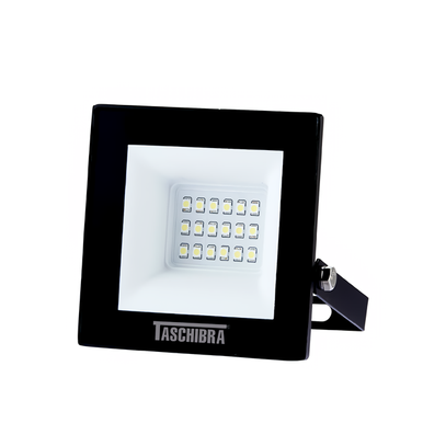 REFLETOR TR LED SLIM TASCHIBRA PRETO 20W BIVOLT