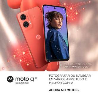 SMART MOTO G35 5G XT2433-2 OCTA-CORE/256GB/12GB/8MP/6.7P - CORAL - UN - MOTOROLA