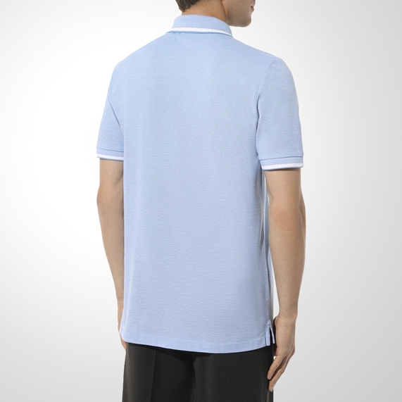 POLO MASCULINA PRESS 53 REGULAR FIT AZUL BOSS