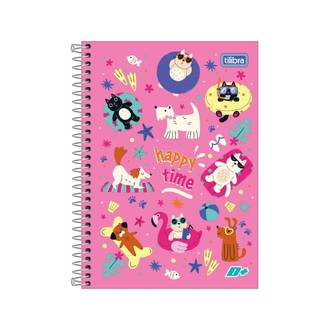 CADERNO 1/4 ESPIRAL CAPA DURA 96FLS - 390470 - MAIS+ - PCT 4 - TILIBRA