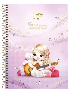 CADERNO UNIV CAPA DURA 1X1 80FLS - 308536 - JOLIE - UN - TILIBRA