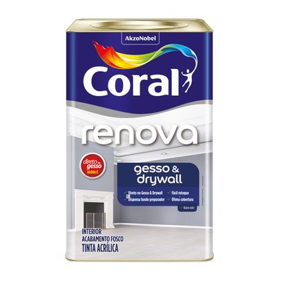 TINTA DIRETO NO GESSO RENOVA BCO NEVE 18L