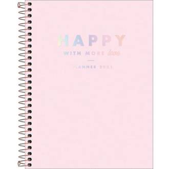 CADERNETA ESPIRAL CAPA DURA 80FLS - HAPPY - PCT 4 - TILIBRA