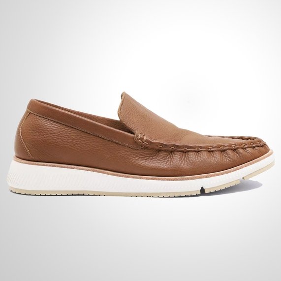 MOCASSIM MASCULINO FLOATER BATIDO MARROM RICARDO ALMEIDA