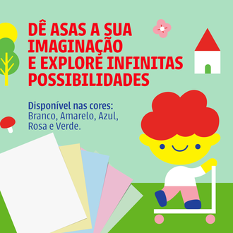 PAPEL CHAMEQUINHO  75G 100FLS - VERDE - UN - CHAMEX