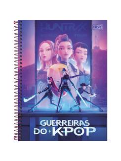 CADERNO UNIV CAPA DURA 10X1 160FLS - 399698 - GUERREIRAS KPOP - UN - TILIBRA