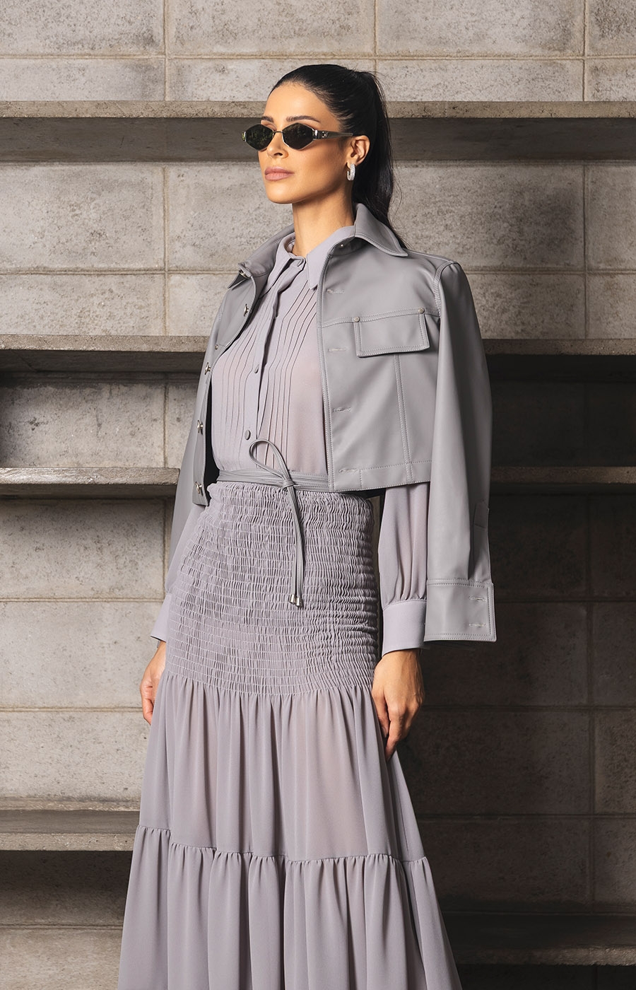 Camisa Darah Cinza