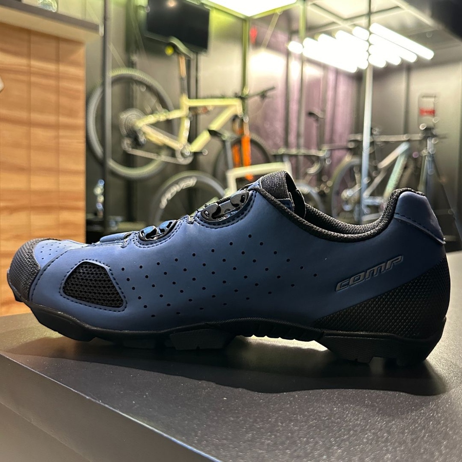 Sapatilha Scott Comp MTB Azul e Preta