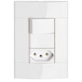 DECOR INTERRUPTOR 1(S)+TOM NBR 10A BRANCO PRM04404721