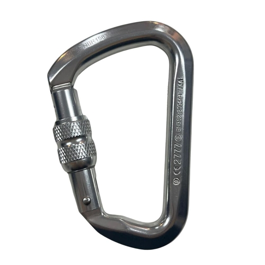 MOSQUETÃO D ALUMINIO FORJADO 28KN DUPLA TRAVA BIGCOMPRA