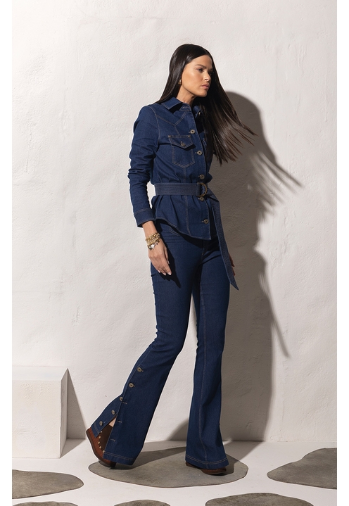 Camisa Susan Blue Denim - 2
