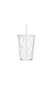 Copo Boccati Tropical 670ml com tampa e canudo (transparente)