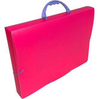 MALETA C/ALCA ELASTICO OFICIO FULL COLOR - 2164 - ROSA PINK - PCT 5 - DELLO