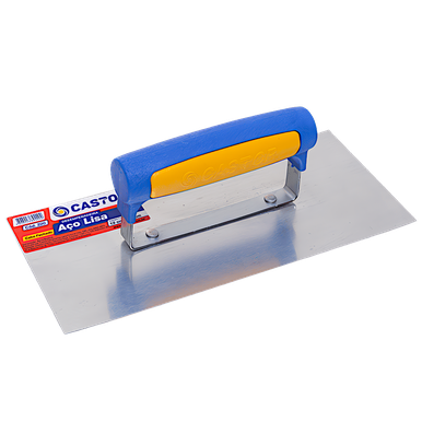 DESEMPENADEIRA DE AÇO LISA CASTOR 12 X 27CM