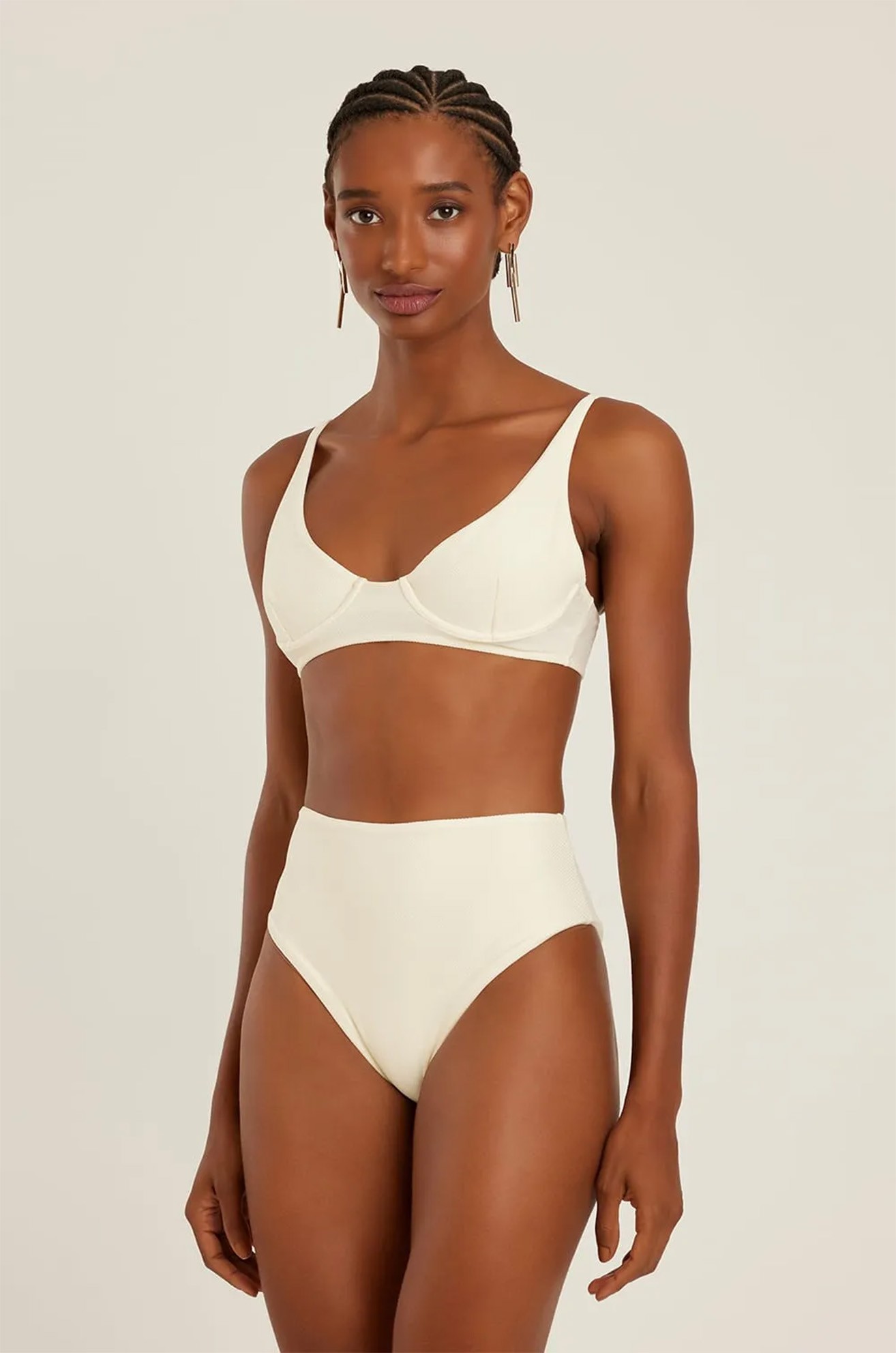 Calça alta cava off white
