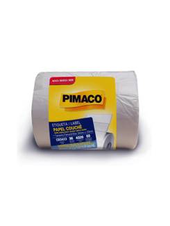 ETIQUETA ADESIVA COUCHE ACRILI 3 CARREIRAS - 36M - C/4320 - 34X23 - UN - PIMACO